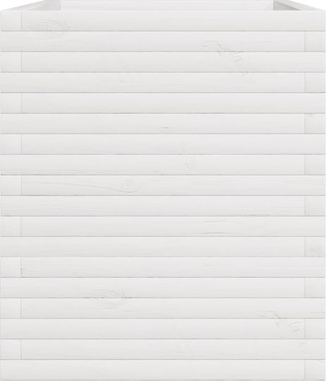 vidaXL Ζαρντινιέρα Ξύλινη Λευκή 110x60x72εκ.