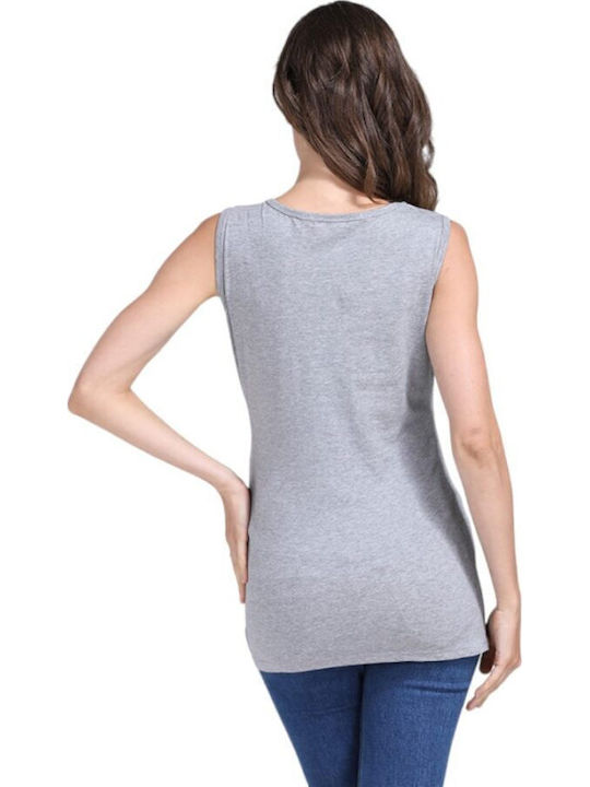 Queen Mother Maternity Top grey