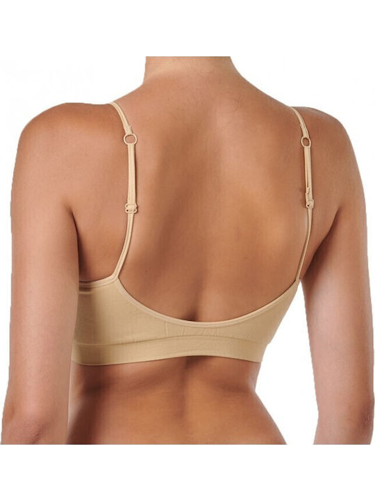 Women's Bra with Removable Padding Beige