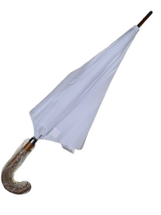 Trend Haus Umbrella with Walking Stick White