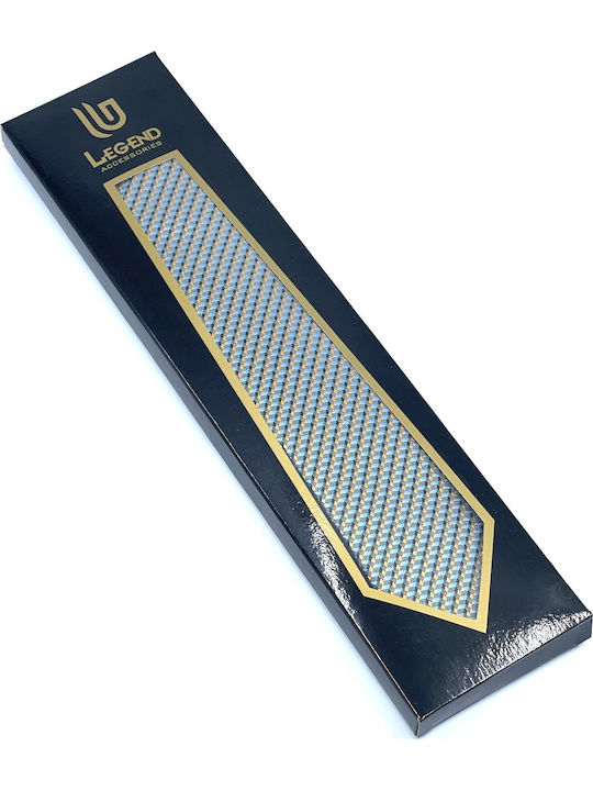 Legend Accessories Men's Tie Set Printed in Turquoise Color