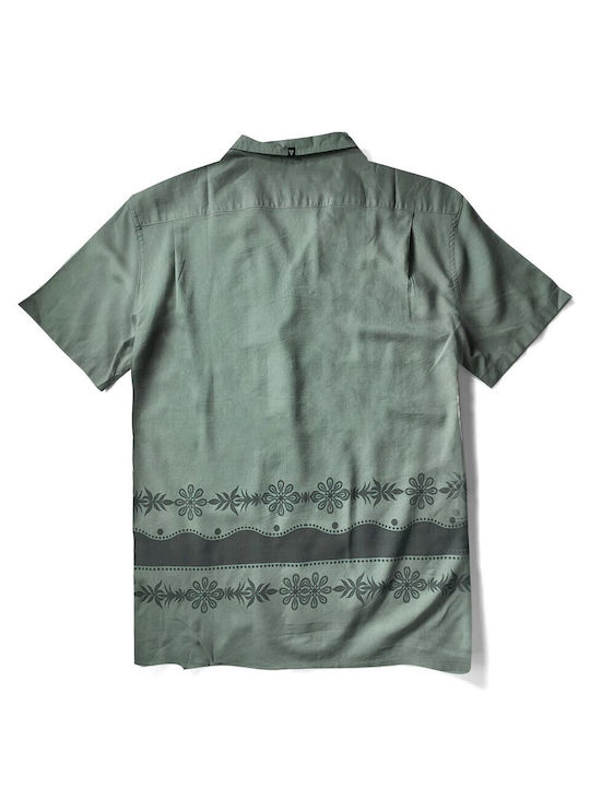 Vissla Men's Shirt Short Sleeve Cotton Green