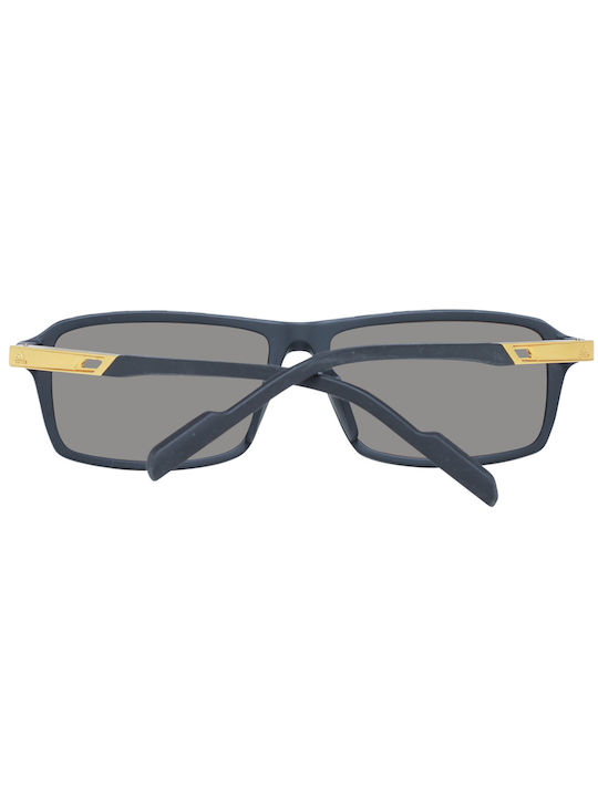 adidas Men's Sunglasses with Black Plastic Frame and Yellow Lens SP0049 02G