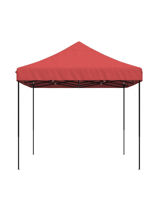 vidaXL Faltbarer Pavillon Garten Burgundisch 4.1x2.79m