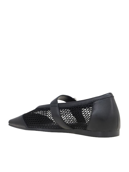 Wioletta Women's Ballerina Shoes In Black Color