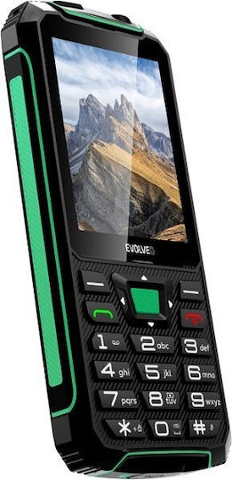 Evolveo StrongPhone W4 Dual SIM Mobile with Buttons Black Green