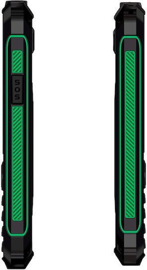 Evolveo StrongPhone W4 Dual SIM Mobile with Buttons Black Green