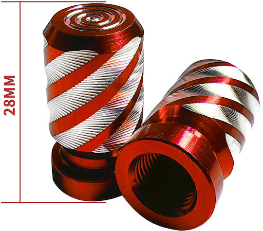 Maxeed Car Tire Valve Caps Red 4pcs