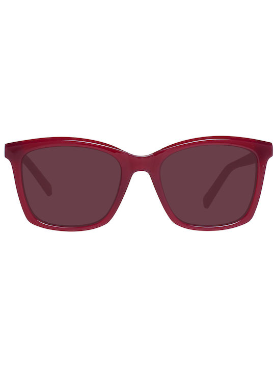 Joules Women's Sunglasses with Burgundy Plastic Frame and Burgundy Lens JS7076 208