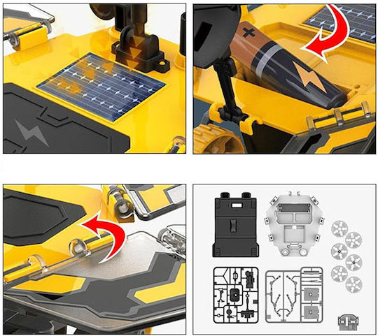 Jokomisiada Educational Martian Rover Solar Construction Kit Τηλεκατευθυνόμενο Παιχνίδι Πορτοκαλί