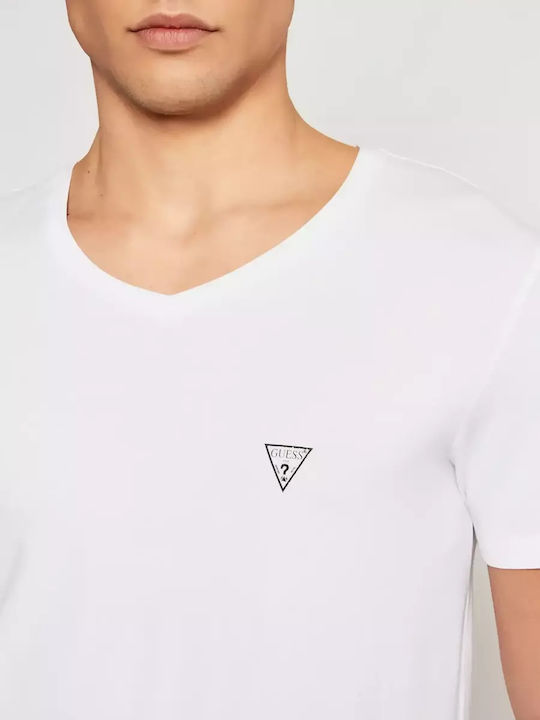 Men's Undershirt Short-sleeved in White Color