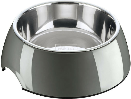 Hunter Stainless Steel Bowl Food & Water for Dog 350ml in Gray Color