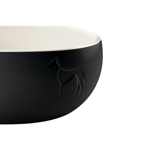Hunter Ceramic Bowl Food & Water for Dog & Cat 310ml in Black Color