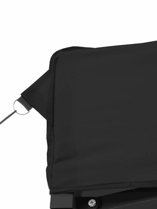 vidaXL Πτυσσόμενο Κιόσκι Κήπου Μαύρο 5.8x2.92m