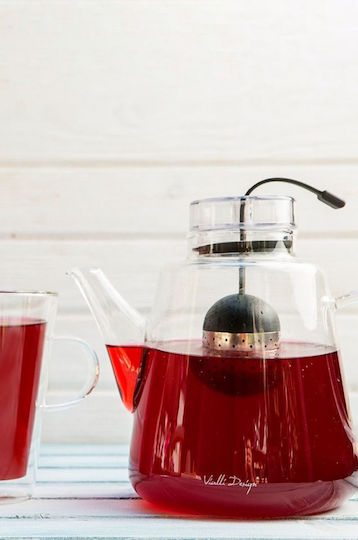 Vialli Design Τσαγιέρα με Φίλτρο Γυάλινη 1500ml