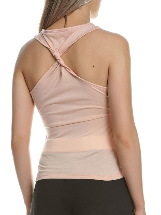 Kendall + Kylie Damen Sommer Bluse Ärmellos Pink Blush