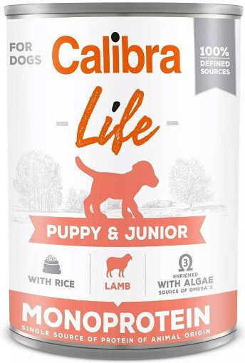 Calibra Life Wet Food for Puppies with Lamb 400gr