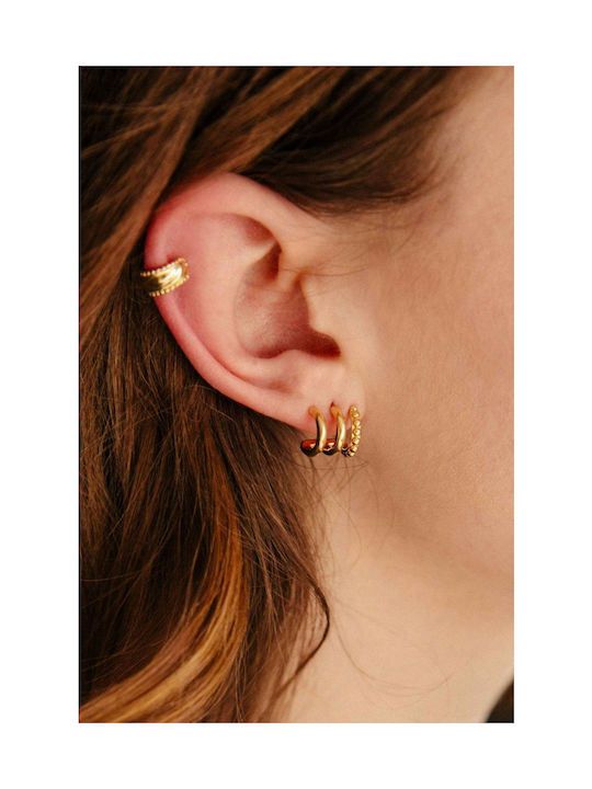 Ania Kruk Cercei Ear Cuff din Argintiu Placat cu aur