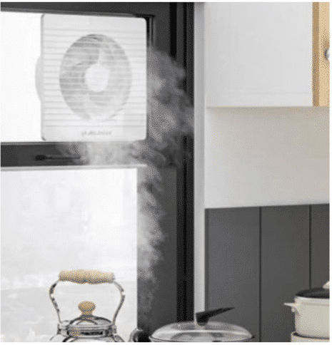 Wall-mounted Ventilator Bathroom 150mm White