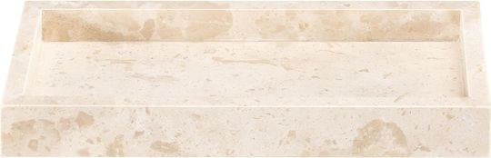 Navaris Dreptunghiular Tavă de Servire cu Mânere în Culoare Bej 25x12x3cm 60970.01 1buc