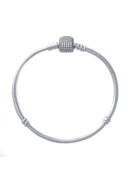 Pandora Damen Armband Kette aus Silber mit Zirkon