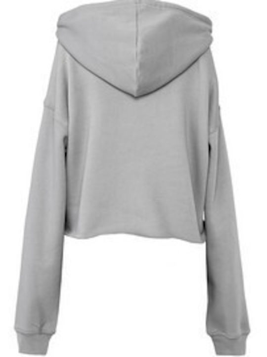 Women's Cropped Sweatshirt | Women's Cropped Fleece Hoodie | 7502 Storm