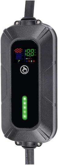 Platinet Tragbar Dreiphasig Elektroauto-Ladestation 22kW mit Integriertes Kabel Typ 2 (PPC32AT22)