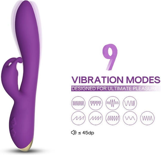 Armony Vibrator Iepurele cu Telecomandă 22.2cm Violet