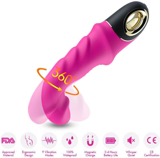 Armony Vibrator Clasic Cu Control De La Distanță 22.8cm Fucsia