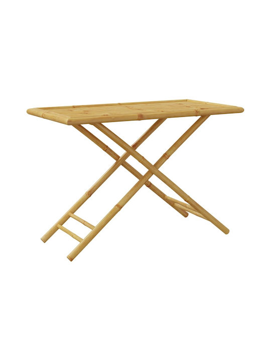 Tisch aus Bambus Zusammenklappbar Bamboo 110x55x75cm