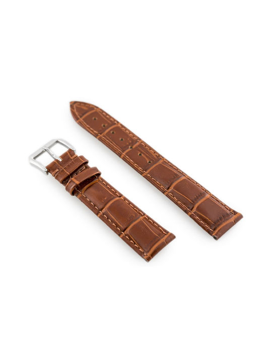 Pacific Leather Strap Brown 20mm