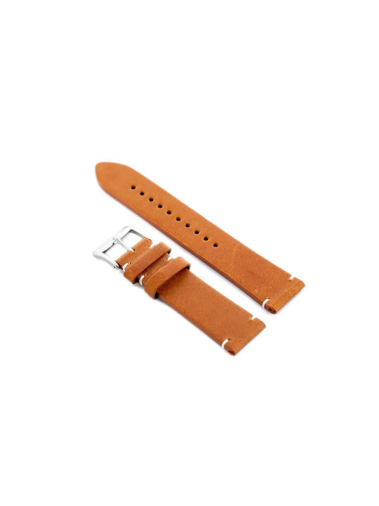 Pacific Leather Strap Brown 22mm