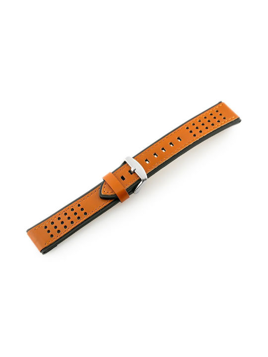 Pacific Leather Strap Brown 22mm