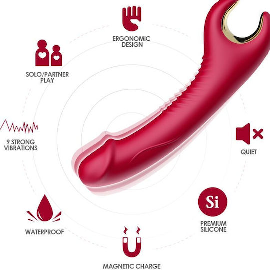 Armony Clasic Vibrator 19.94cm Roșu