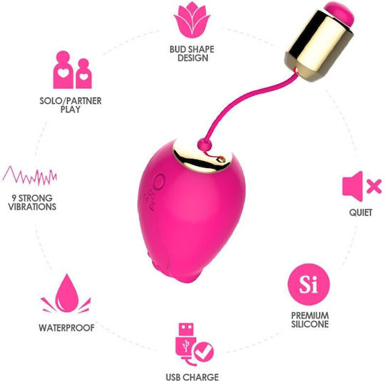 Armony Vibrator Egg cu Telecomandă 7.3cm Fuchsia