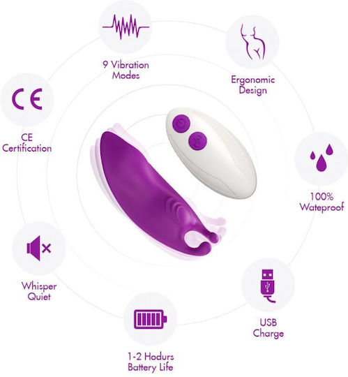 Armony Mini Vibrator Clitoral cu Telecomandă 10.2cm Fucsia