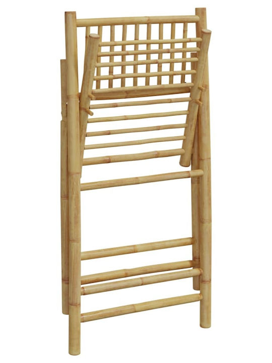 Scaun de exterior Bambus Bamboo With Grey cu pernă 2buc 59x51x87cm