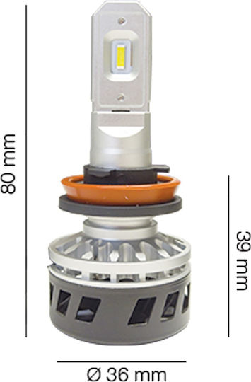Simoni Racing Lămpi Autoturismului Matrix Led H11 LED 5000K Alb rece 9-36V 25W 2buc