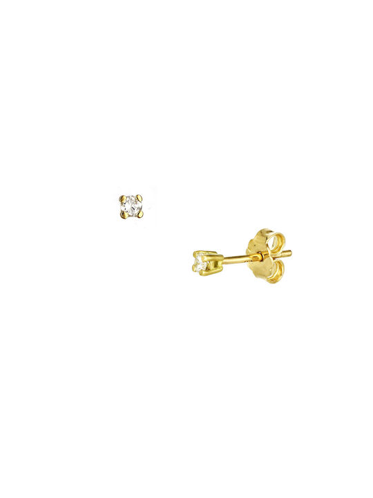 Earrings made of Gold 18K with Diamond