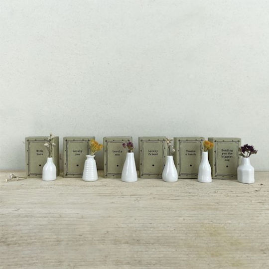 Synchronia Decorative Message made of Ceramic Material 4.5x2x3.4cm 1pcs