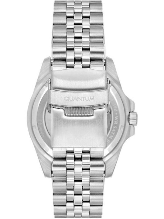 Quantum Men's Watch Automatic with Silver Metal Bracelet