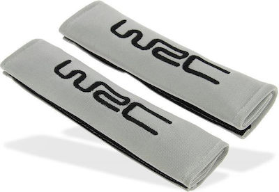 WRC Set of 2pcs Car Seat Belt Pads Gray