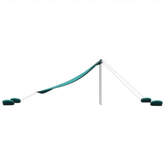 vidaXL Beach Tent for 8 People Green