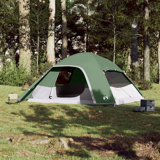 vidaXL Σκηνή Camping Πράσινη για 6 Άτομα