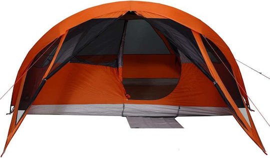 vidaXL Camping Tent Orange for 6 People 455x370x175cm