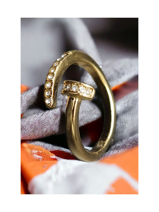 Women's Gold Plated Steel Ring