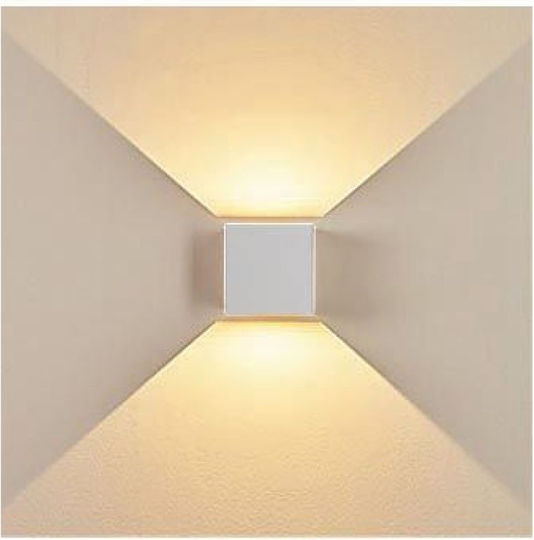 Vivalux Stark Wall-Mounted Outdoor LED Lighting IP65 6W with Adjustable White Light 10x10x10cm