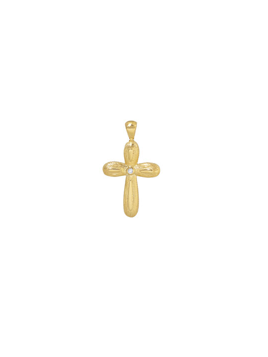 Kontopoulos Gold Cross 14K Double Sided