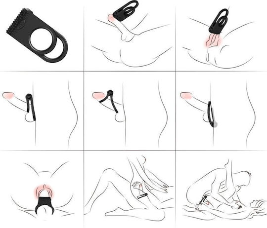 Armony Cock Ring Schwanz Schwarz