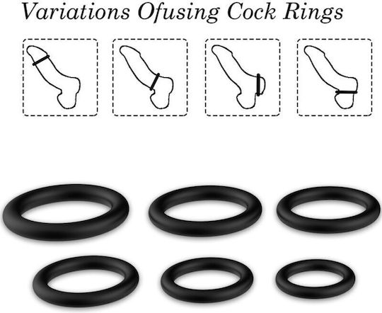 Armony Ring Schwanz Silikon Schwarz
